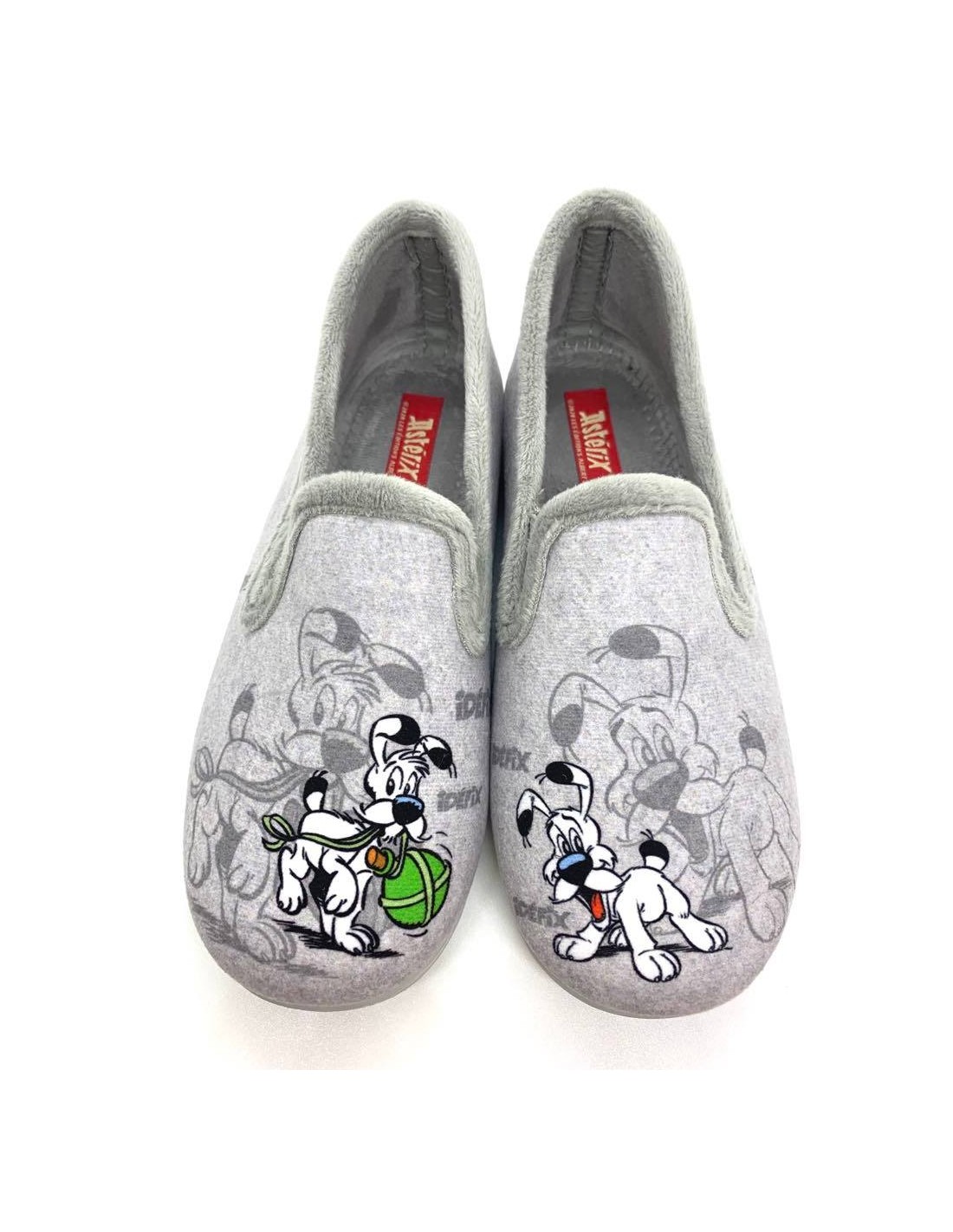 Achat chaussures La Maison de L'Espadrille Enfant Chausson Pantoufle, vente  Maison Espadrille ASTERIX - A18E Gris - Pantoufle enfant Asterix et Obelix